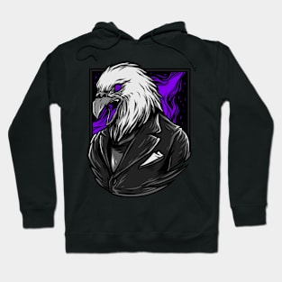 Sparrow Hawk Eagle Grey Purple Hoodie